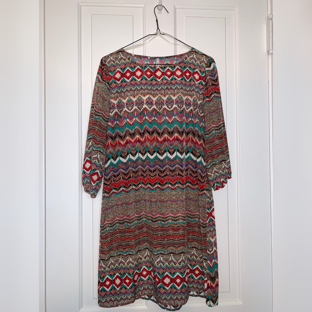 Multi Color Print Dress